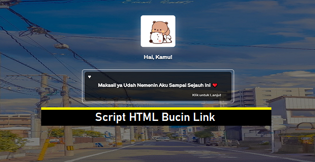 Script HTML Bucin Link 2023